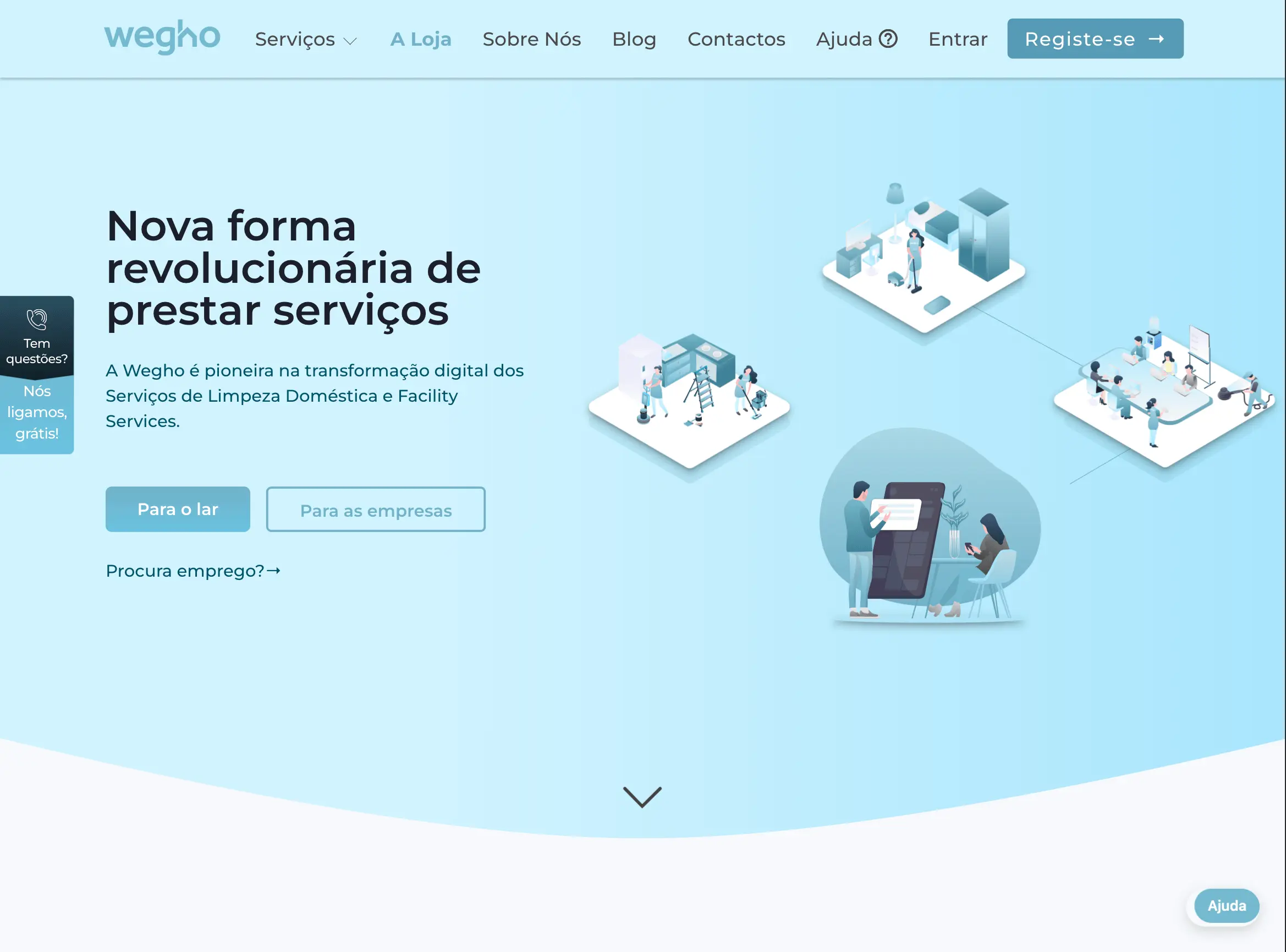 Wegho - cleaning service on demand